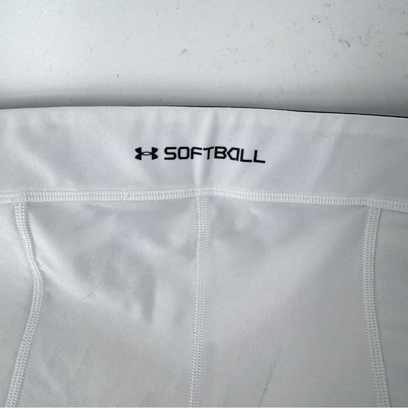 Under Armour White Compression Athletic Shorts - Picture 3 of 6